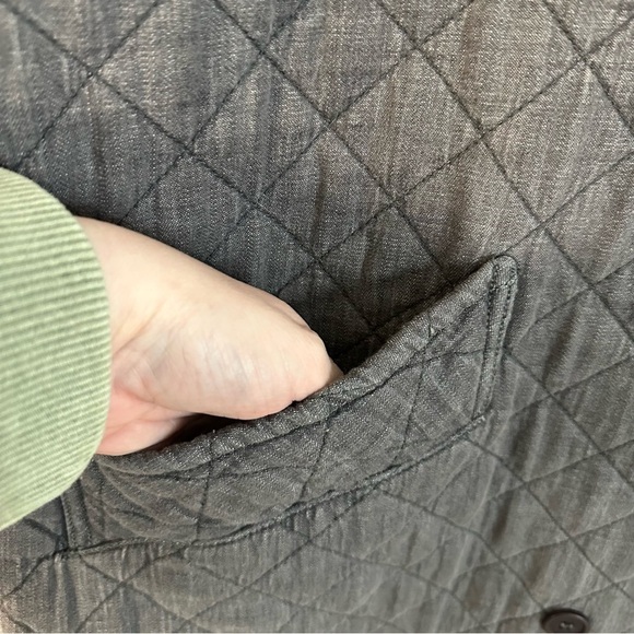 Melissa McCarthy Seven7 Women’s Long Sleeve Gray Quilted Jacket Sz 2X GUC - Picture 3 of 8